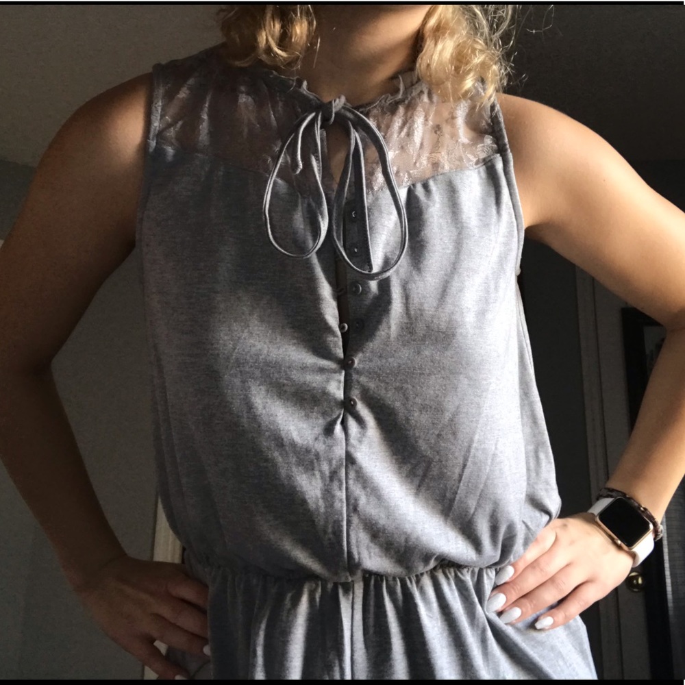 Gray jumpsuit
